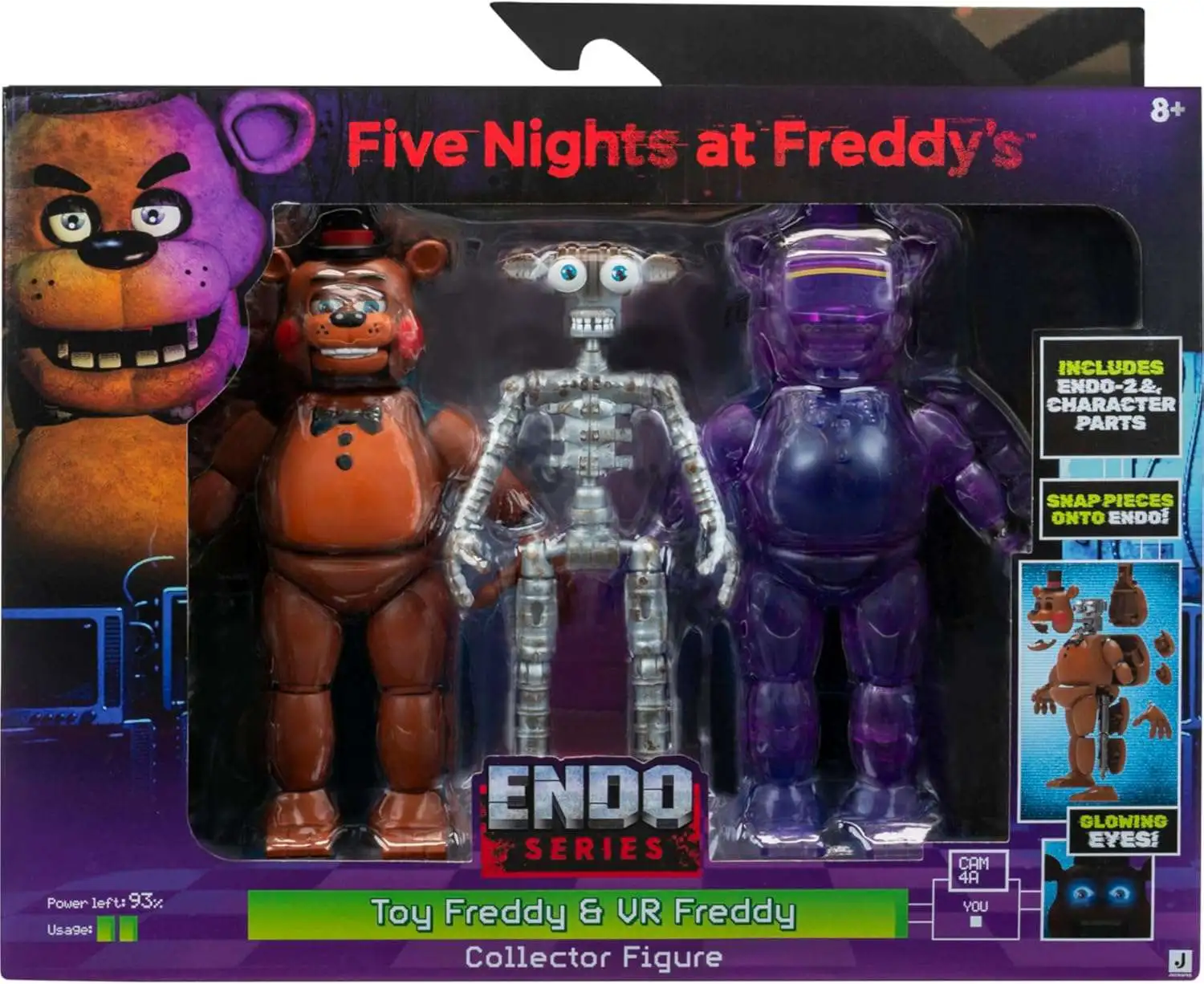 Five Nights at Freddy's Endo Series Toy Freddy & VR Freddy Action Figure [Includes Endo-1 & Character Parts]
