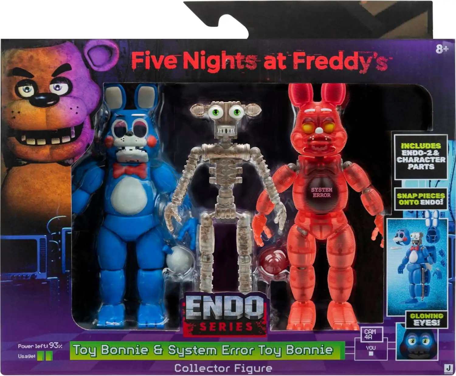 Five Nights at Freddy's Endo Series Toy Bonnie & System Error Bonnie Action Figure [Includes Endo-1 & Character Parts]