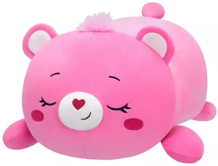 Squishmallows Care Bears Sleep-A-Mallows Cheer Bear 18-Inch Plush