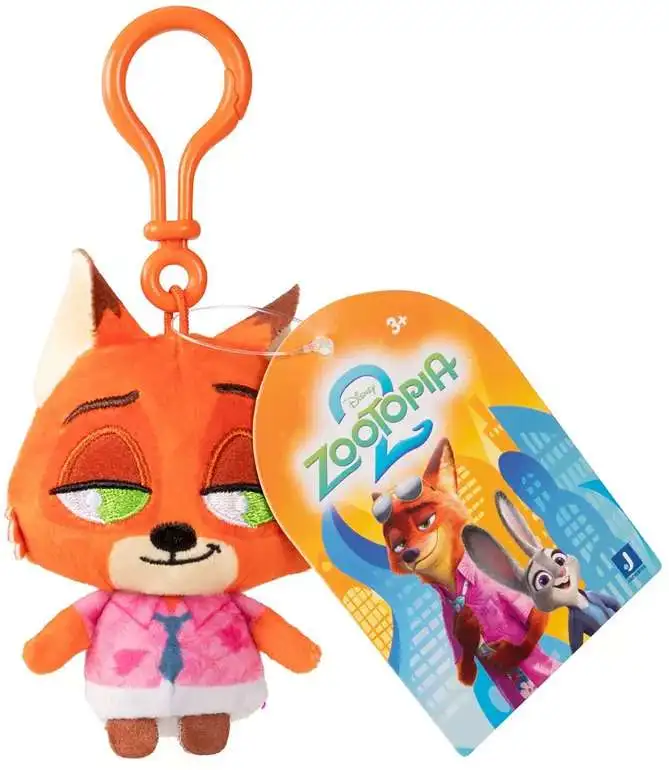 Disney Zootopia 2 Nick Wilde 3-Inch Clip on Plush