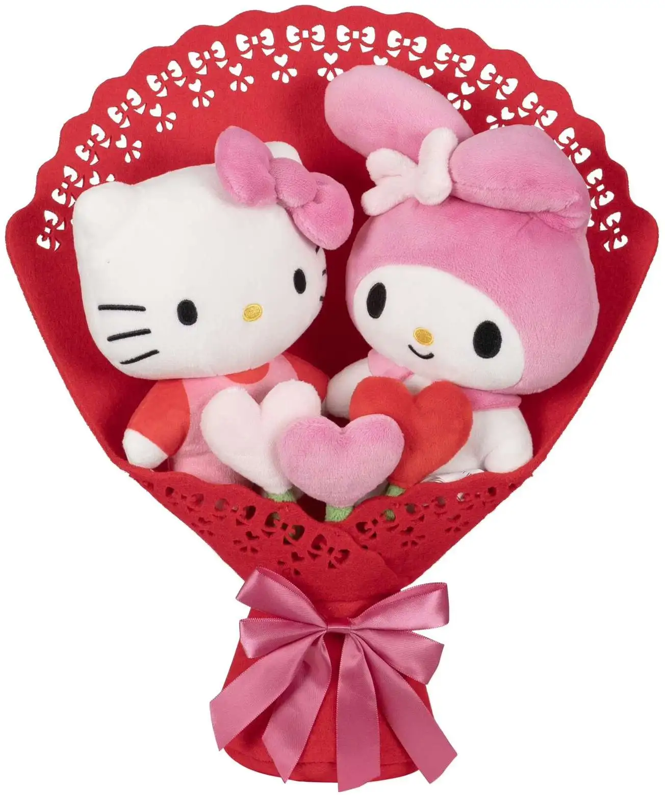 Sanrio Hello Kitty & Friends 2026 Valentine's Day Hello Kitty & My Melody 12.75-Inch Plush Bouquet 2-Pack