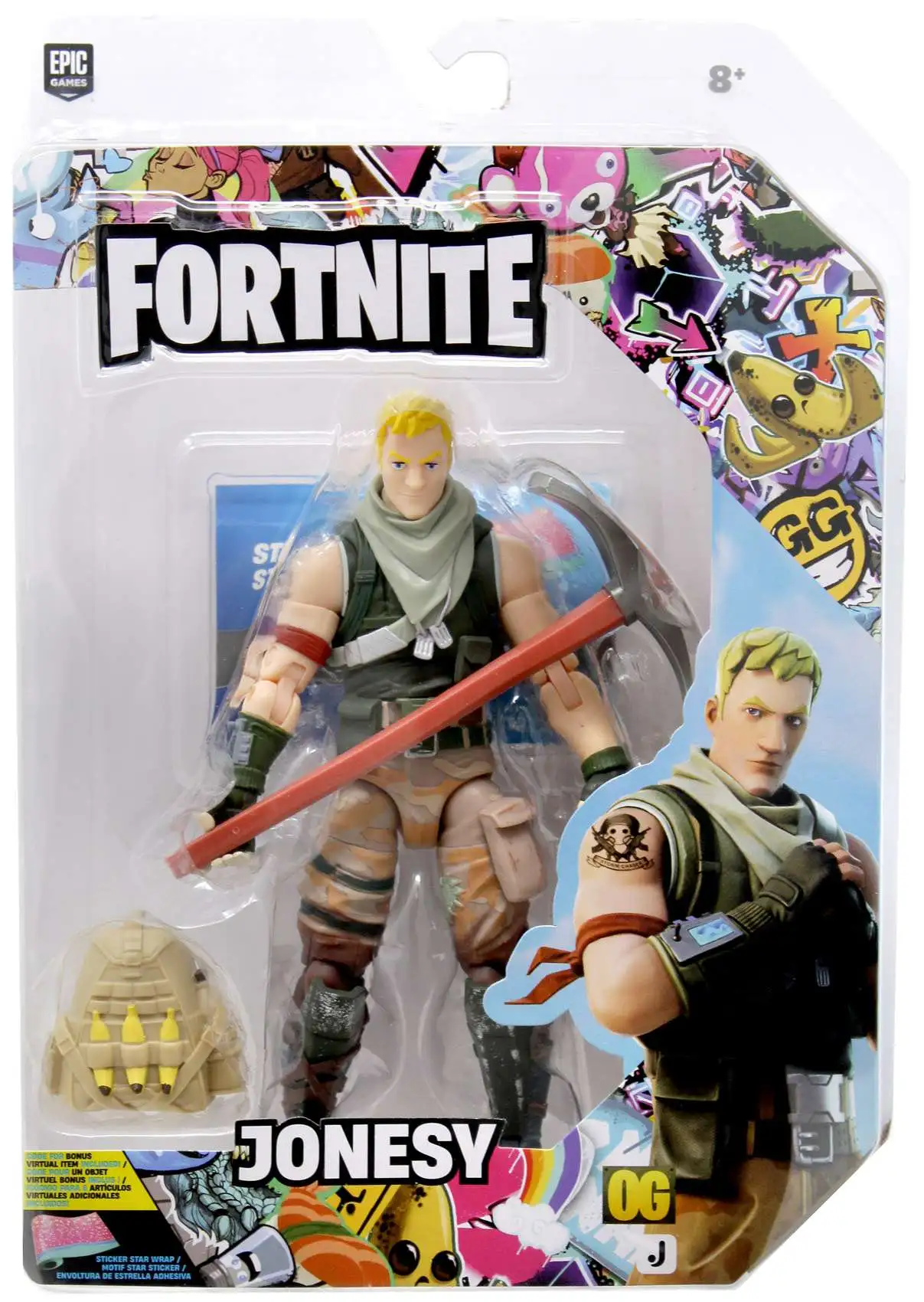 Fortnite Legendary Series Jonesy Action Figure [Includes Virtual Item Code for Sticker Star Wrap!]