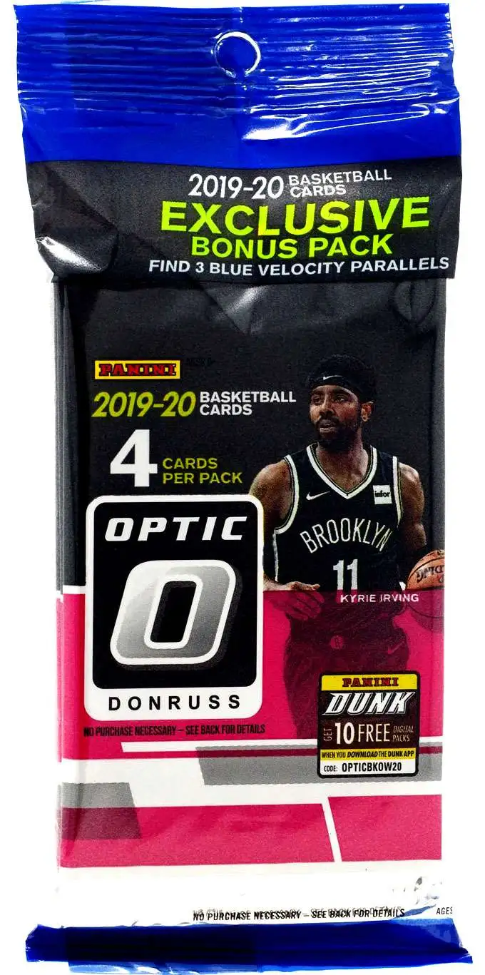 NBA Donruss 2019-20 Optic Basketball Trading Card CELLO Pack