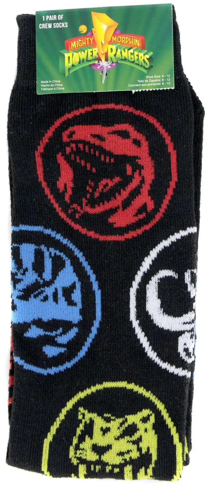 Power Rangers Mighty Morphin Power Rangers Socks HYP - ToyWiz