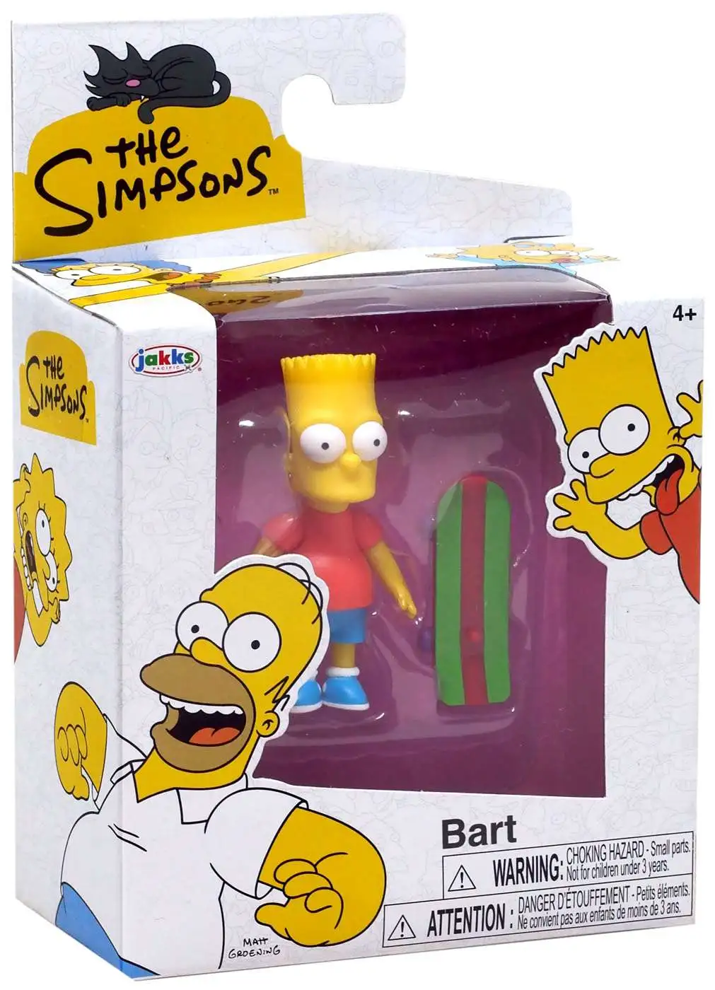 The Simpsons Wave 1 Bart 2.5 Mini Figure Jakks Pacific - ToyWiz