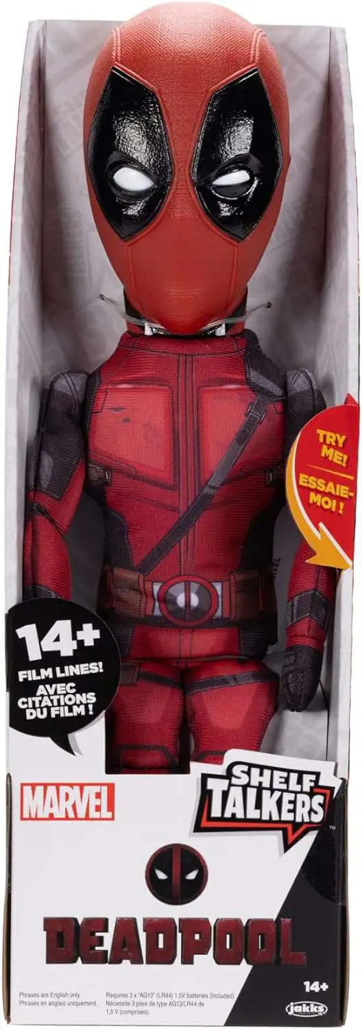 Marvel Shelf Talkers Deadpool Classic 12-Inch Plush Figure with Sound