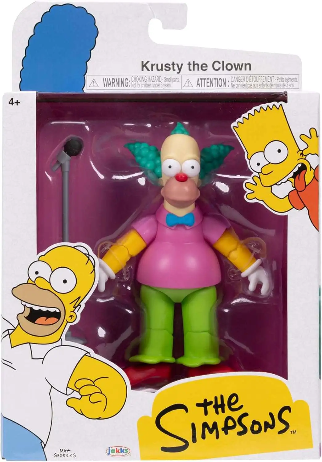 The Simpsons Wave 2 Krusty the Clown Action Figure [Damaged Package]
