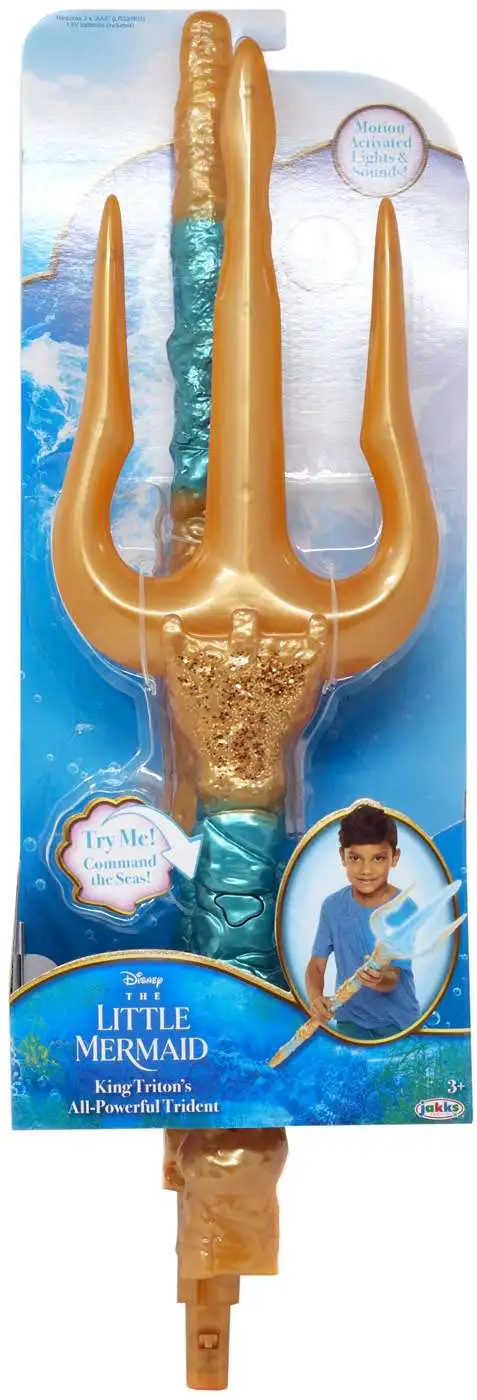 Disney The Little Mermaid King Triton's All-Powerfull Trident Roleplay Toy [Loose]