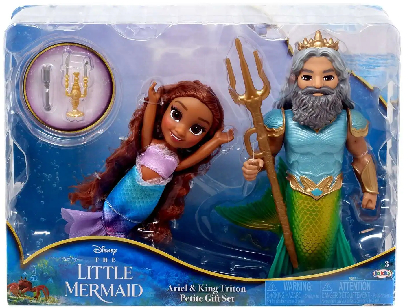 Disney The Little Mermaid Ariel & King Triton Petite Gift Set [Damaged Package]