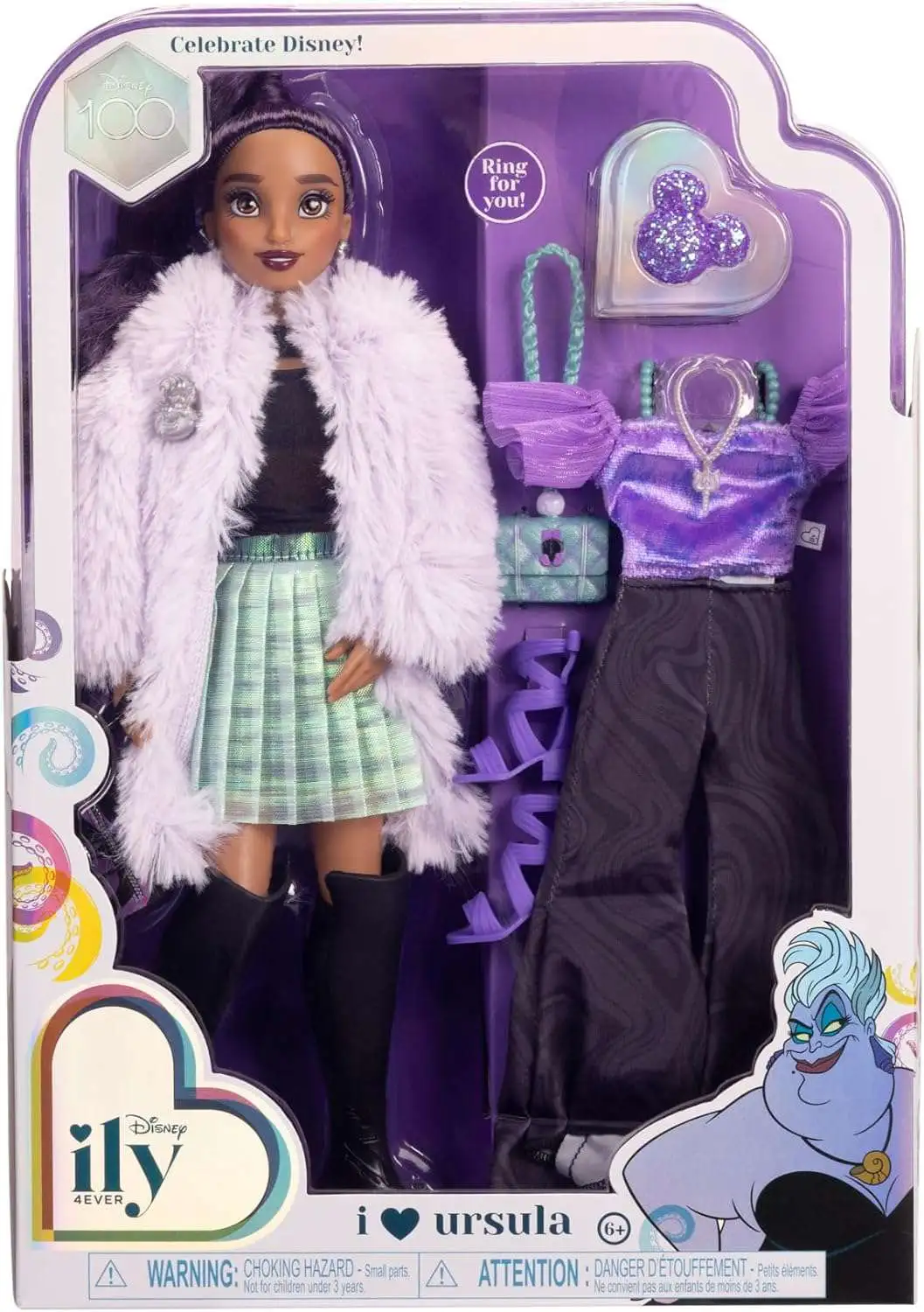 ily 4EVER Disney 100 I Heart Ursula Fashion Doll