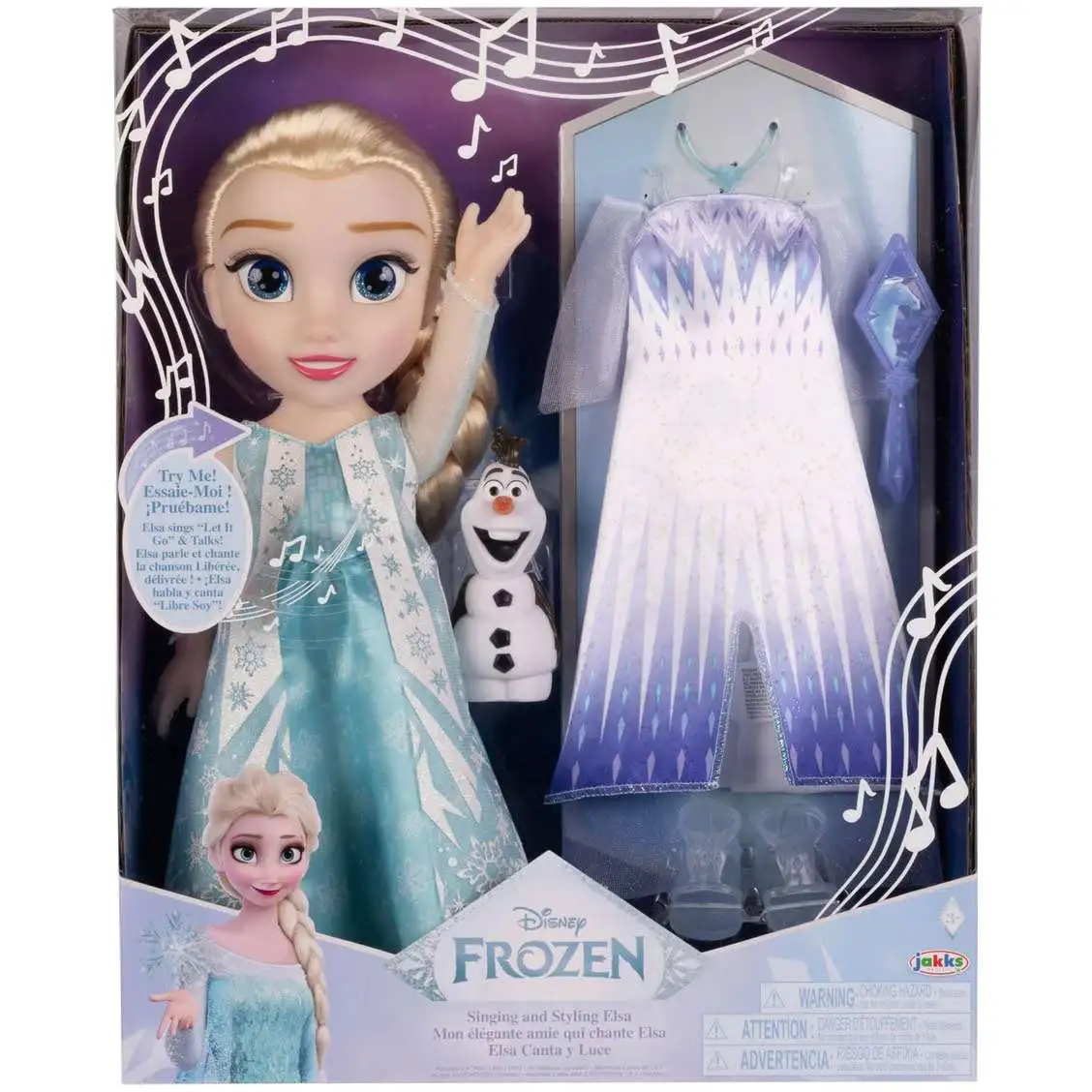 Disney Frozen Frozen 2 Singing Styling Elsa 14 Doll Jakks