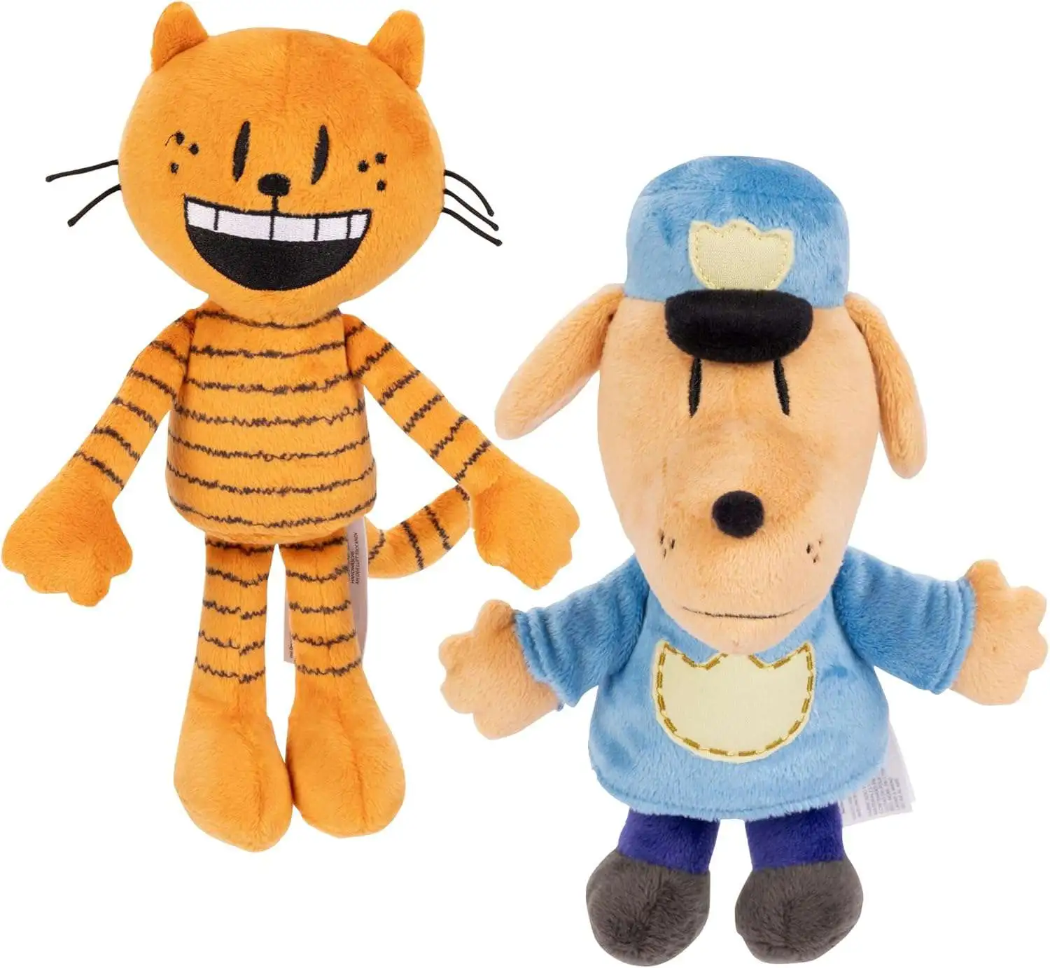 Dog Man & Petey Set of 2 Plush