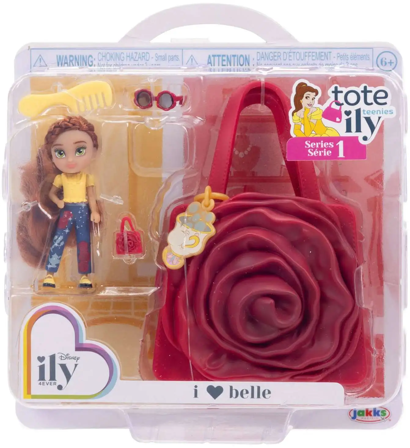 Disney ily 4EVER Tote Ily Teenies Series 1 I Love Belle 2-Inch Mini Doll