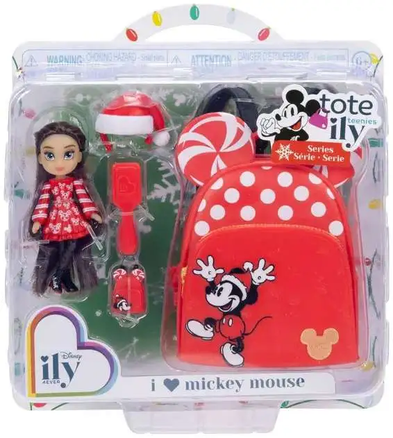 Disney ily 4EVER Tote Ily Teenies Holiday I Love Mickey Mouse 2-Inch Mini Doll