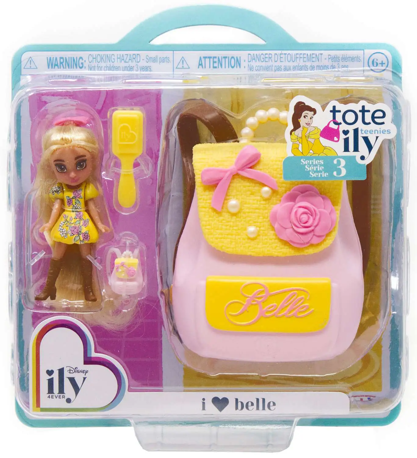 Disney ily 4EVER Tote Ily Teenies Series 3 I Love Belle 2-Inch Mini Doll