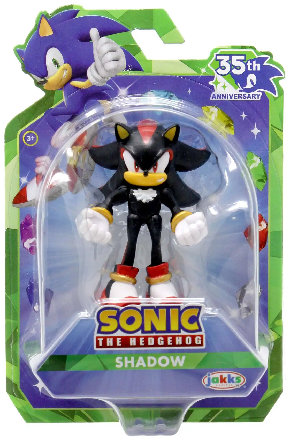 Sonic The Hedgehog 35th Anniversary Shadow 2.5-Inch Mini Figure