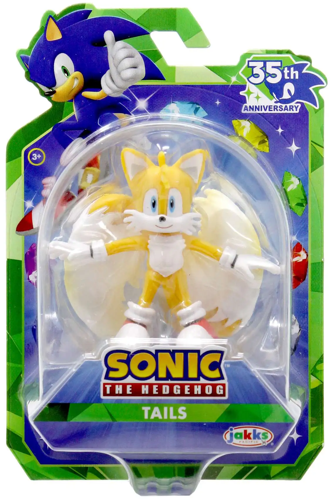 Sonic The Hedgehog 35th Anniversary Tails 2.5 Mini Figure Jakks
