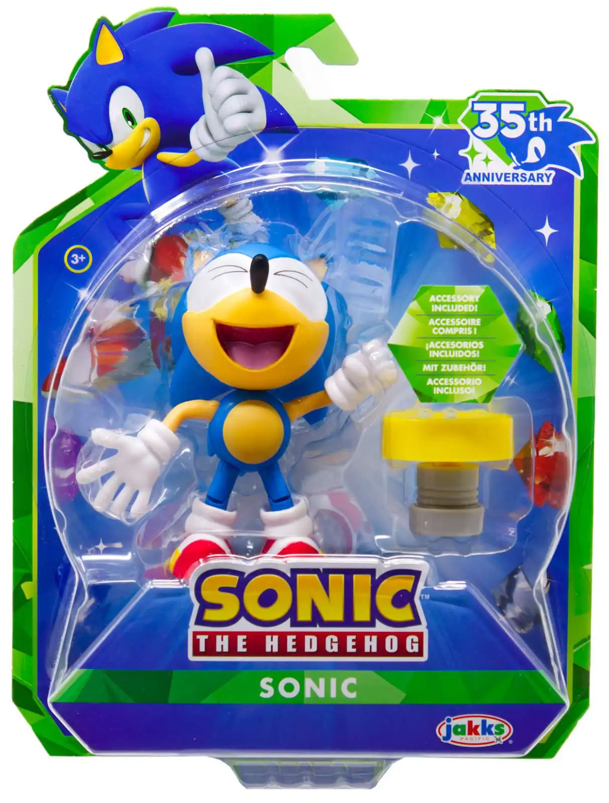 Sonic The Hedgehog 35th Anniversary Sonic 4 Action Figure Classic