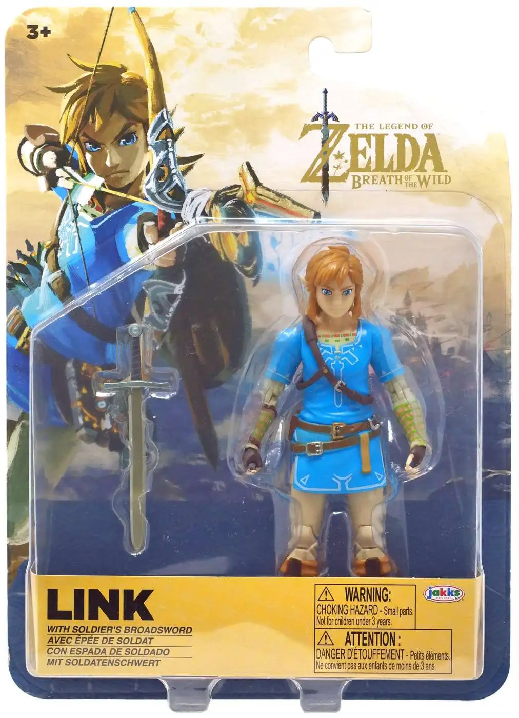 The Legend of Zelda Breath of the Wild Link 4 Inch Action Figure