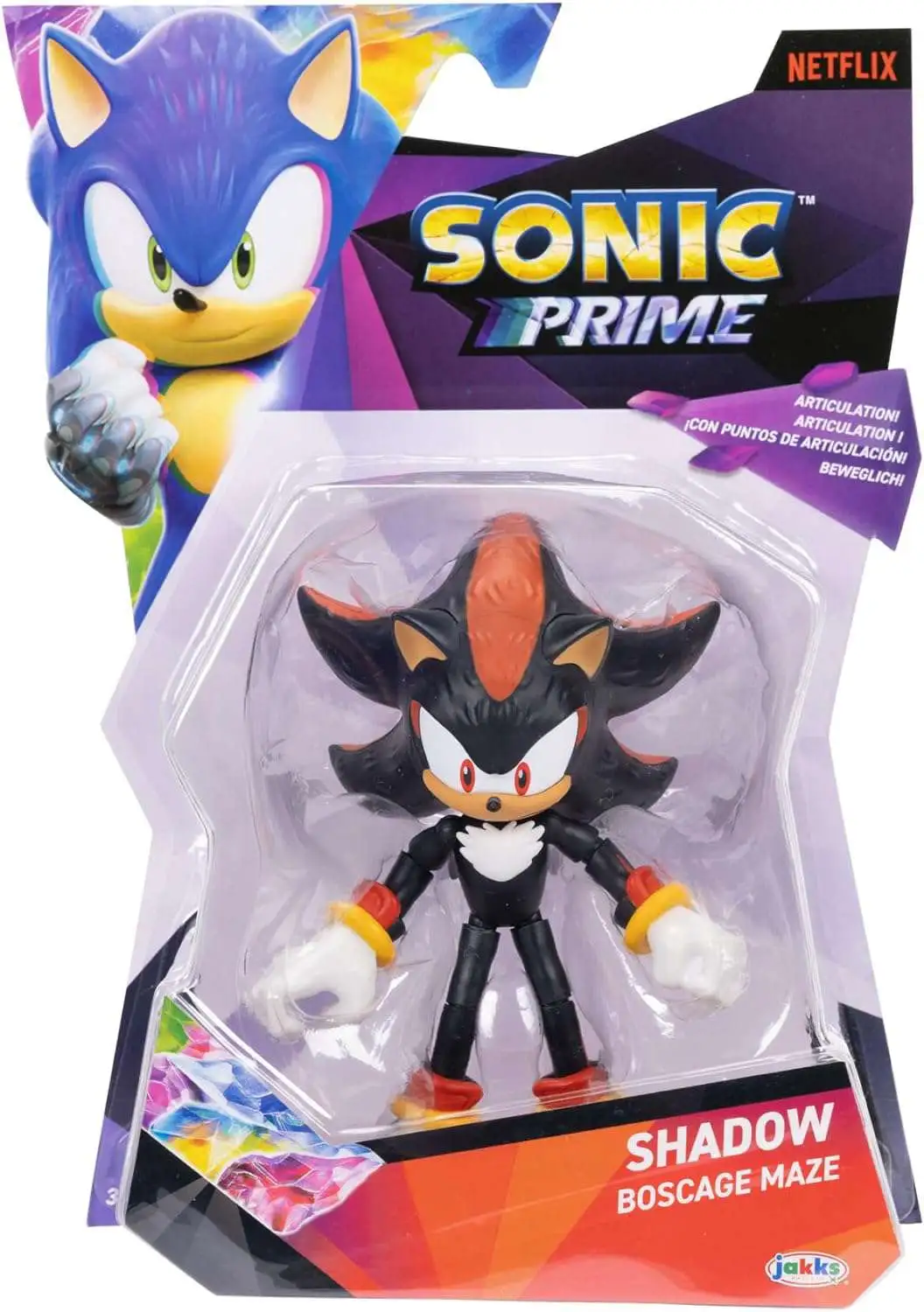 Sonic The Hedgehog 2020 Series 1 Shadow 4 Action Figure Damaged