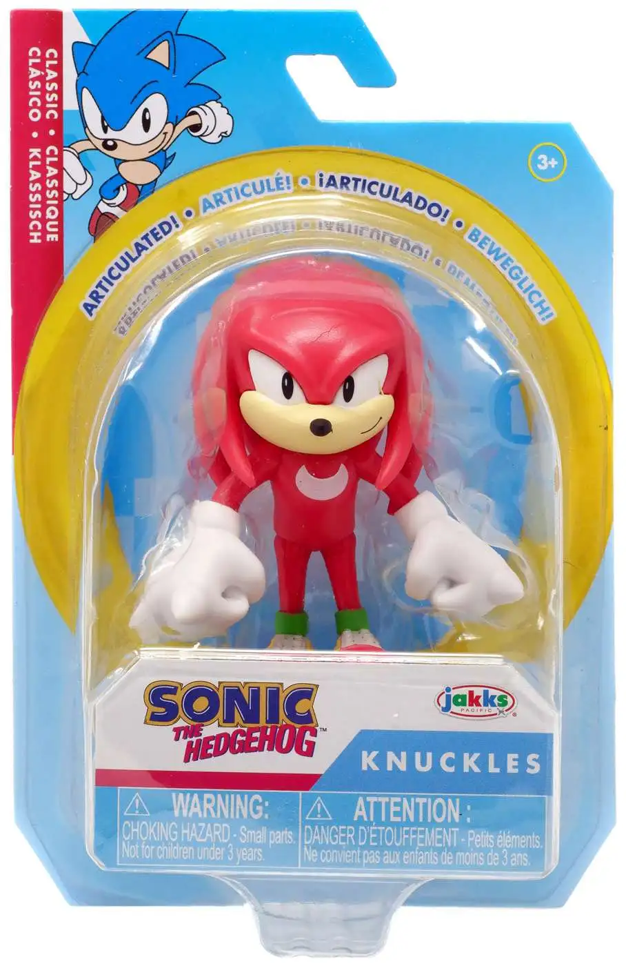 Jakks Pacific 2020 GO Sega Sonic The Hedgehog Knuckles 4 Inch Action Figure 