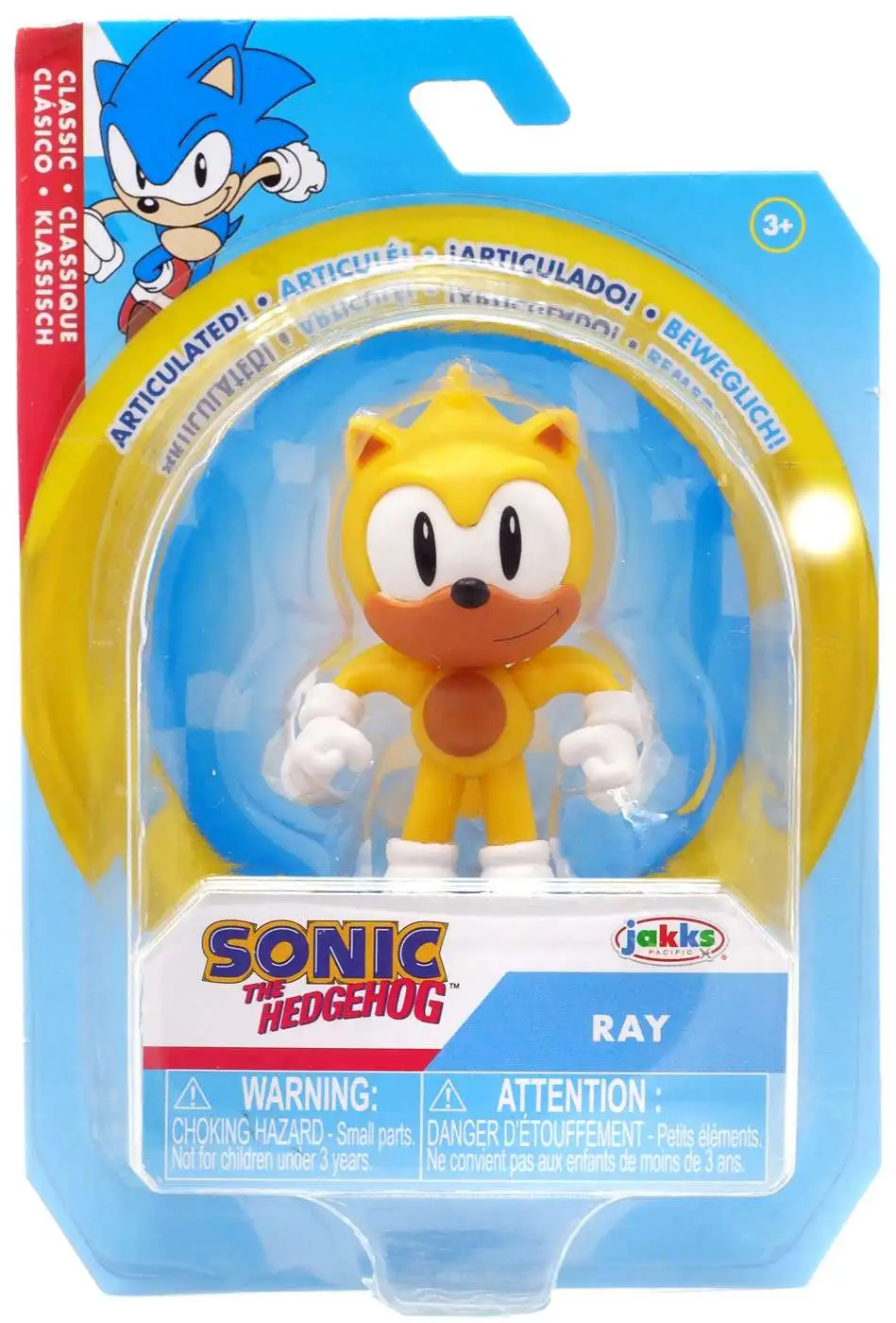 Sonic The Hedgehog Classic Action Figure- 4- RAY