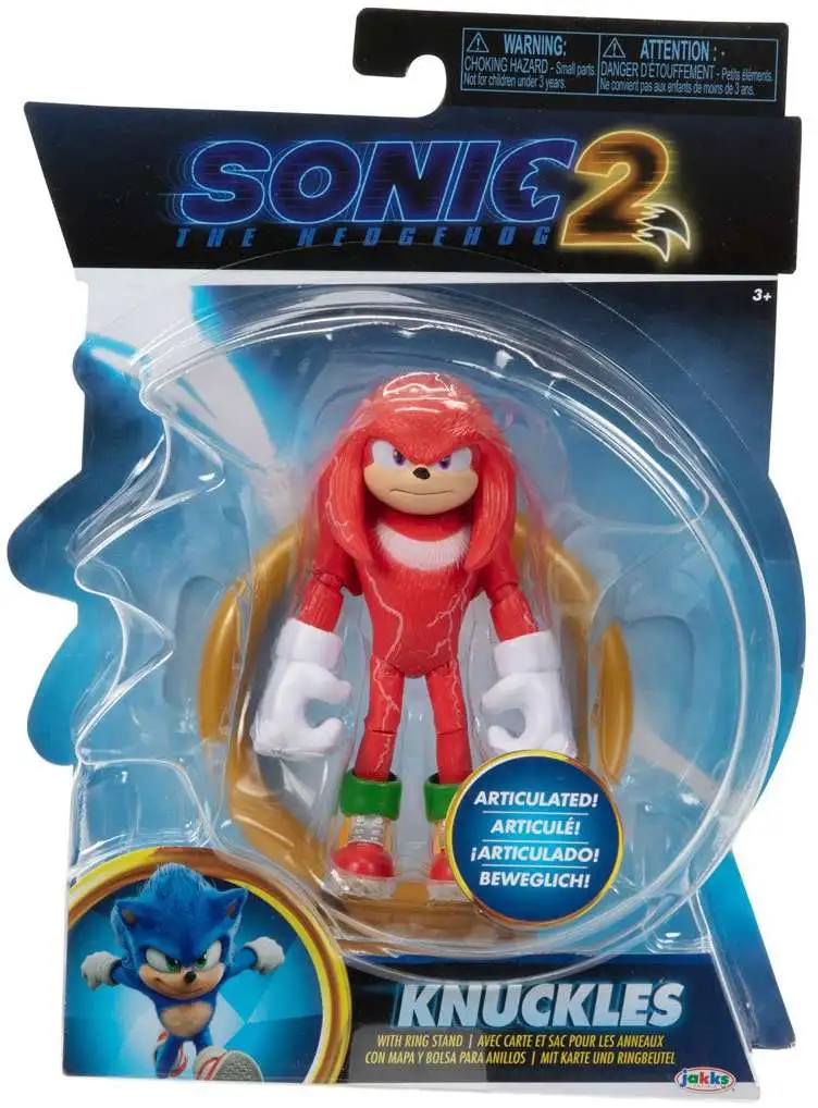 Sonic the Hedgehog 2 Movie Knuckles Action Figure [Ring Stand]