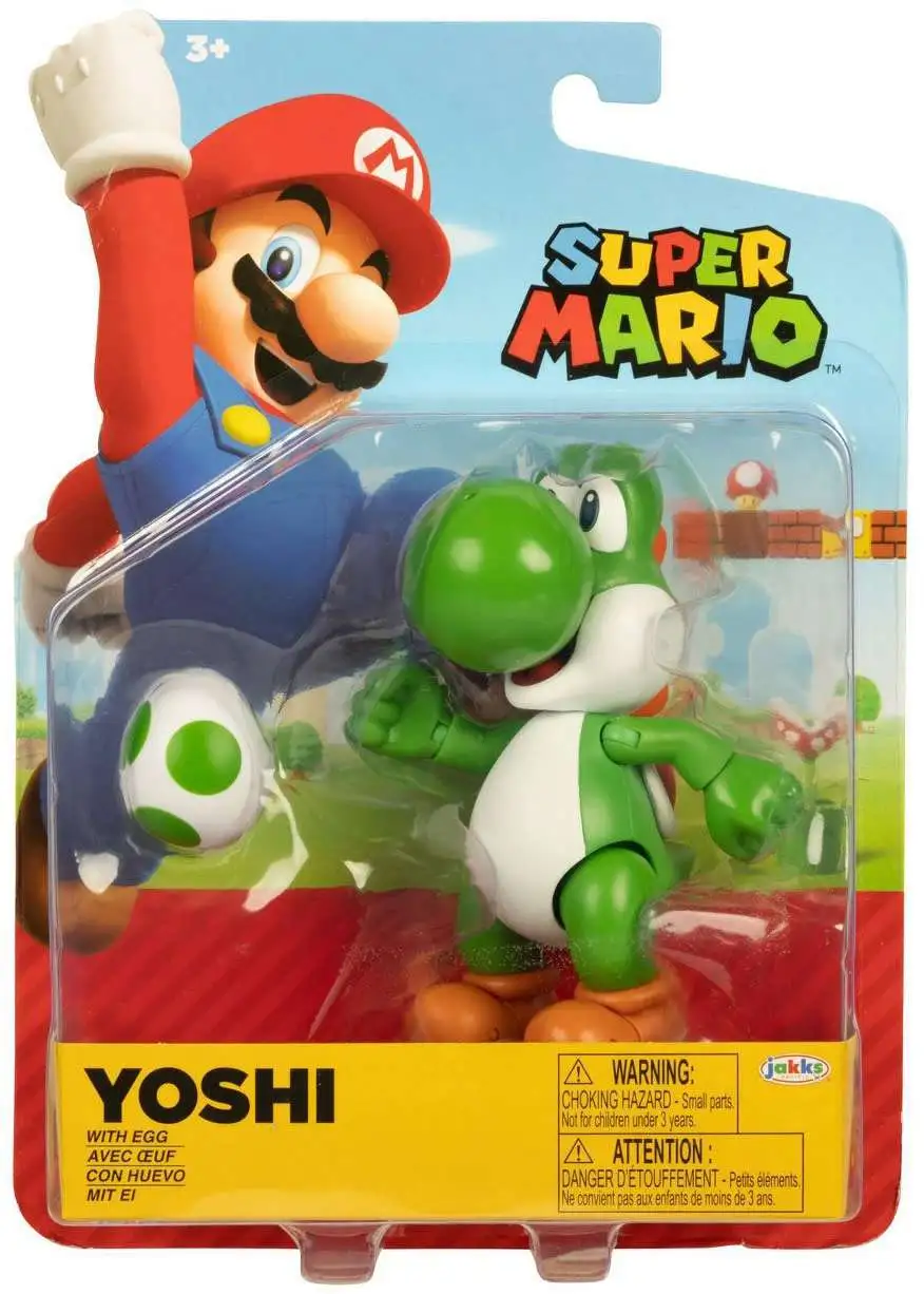 World of Nintendo Super Mario Yoshi 4 Action Figure with