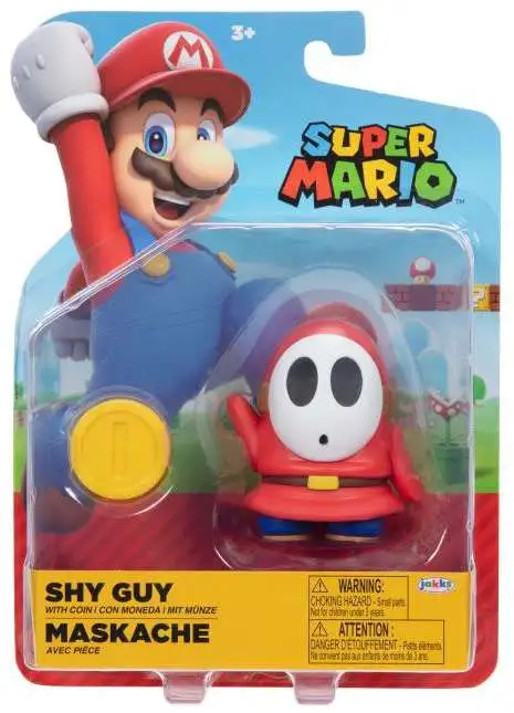 World of Nintendo Super Mario Shy Guy Action Figure [with Coin]