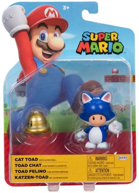 World of Nintendo Cat Toad Action Figure [with Super Bell]