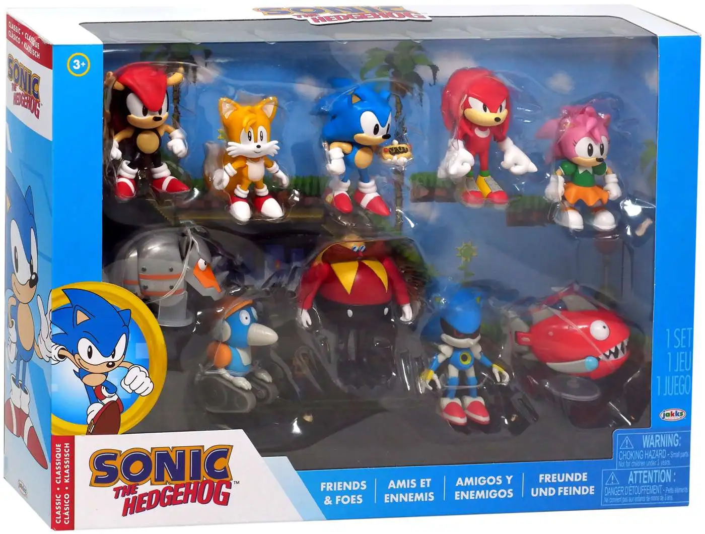 Sonic The Hedgehog Classic Friends Foes 2.5 Figure 10-Pack Jakks ...