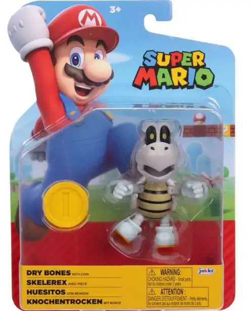 World of Nintendo Wave 32 Dry Bones Action Figure [with Coin]