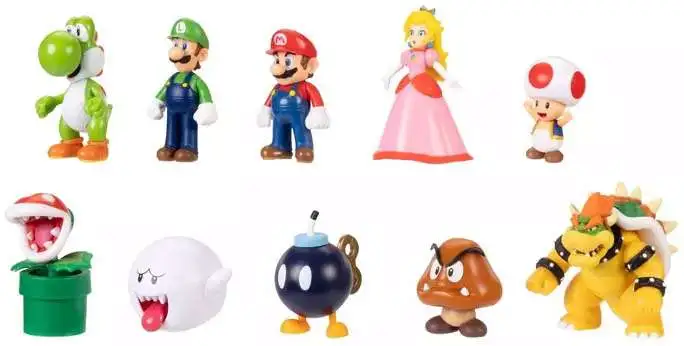 Super Mario Mini Figures (Set of 10 Pieces)