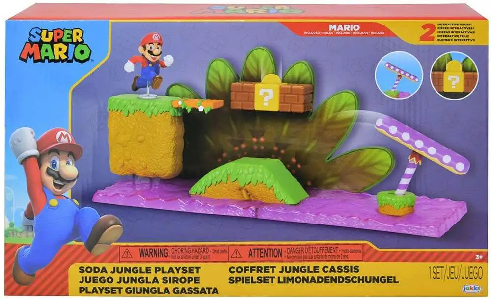 World of Nintendo Super Mario Soda Jungle 2.5-Inch Playset