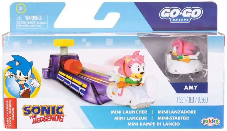 Sonic The Hedgehog Go Go Racers Classic Amy Mini Launcher