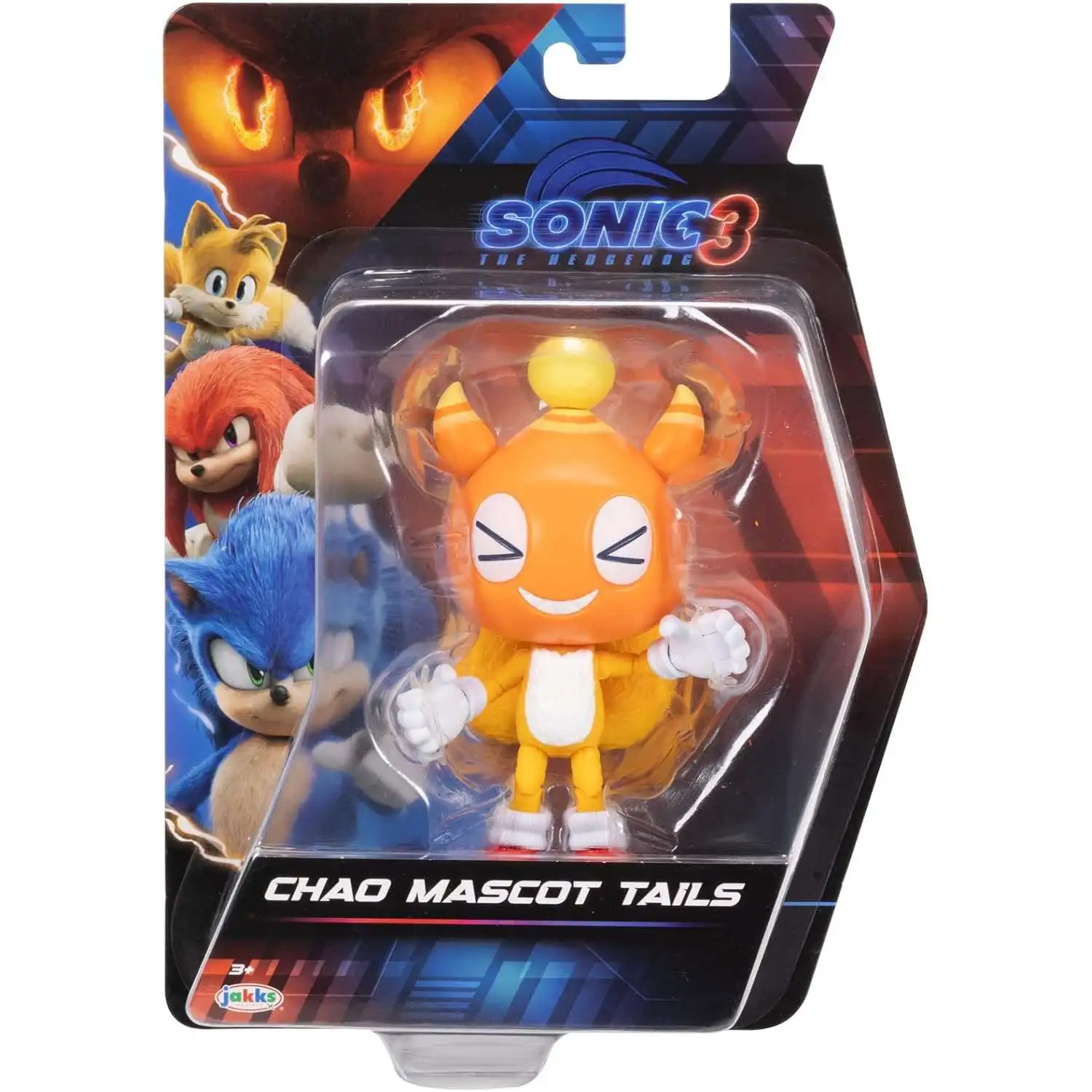 Sonic The Hedgehog 3 Wave 2 Tails Action Figure [with Chaos Hat]