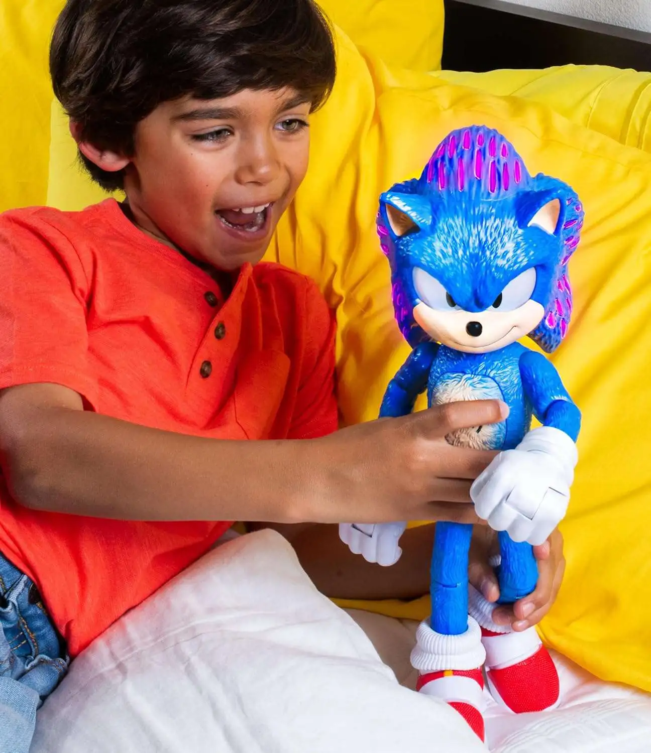 Sonic The Hedgehog 3 Movie Ultimate Talking Sonic Action Figure Lights ...