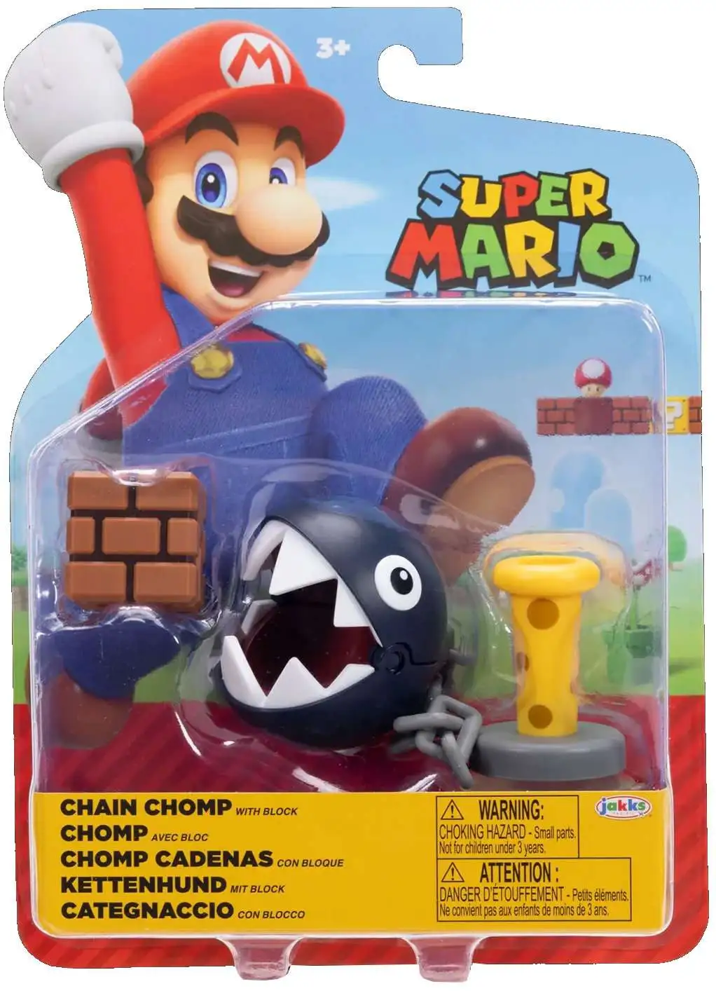 Jakks Pacific Super Mario Luigi Maker with Hammer 4-in Action Figure