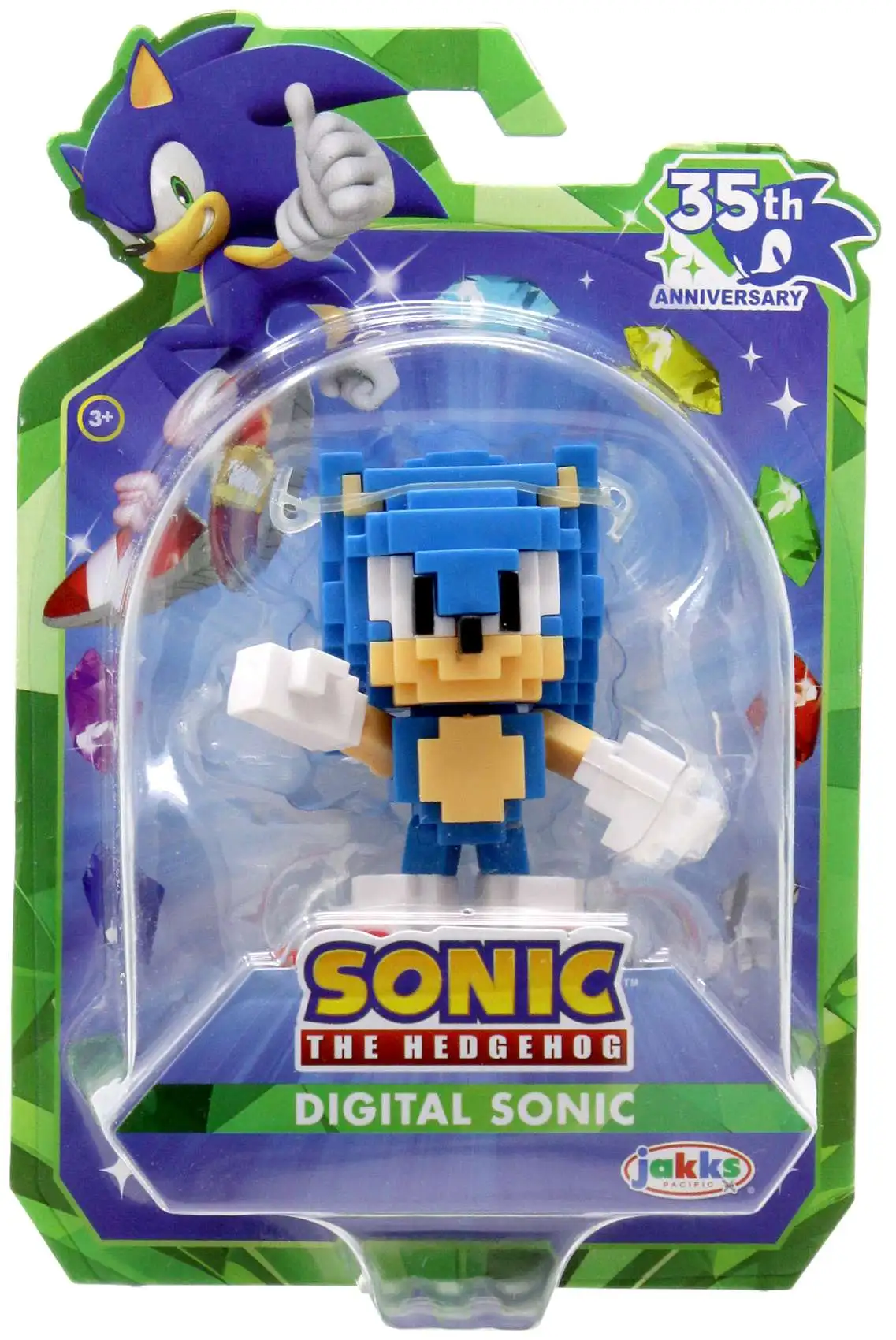 Sonic The Hedgehog 35th Anniversary Digital Sonic 2.5-Inch Mini Figure