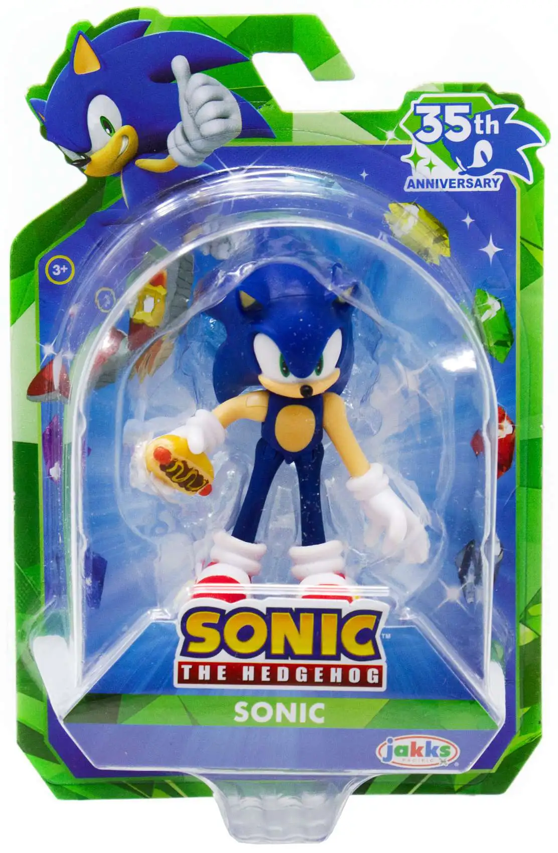 Sonic The Hedgehog 35th Anniversary Sonic 2.5 Mini Figure Jakks