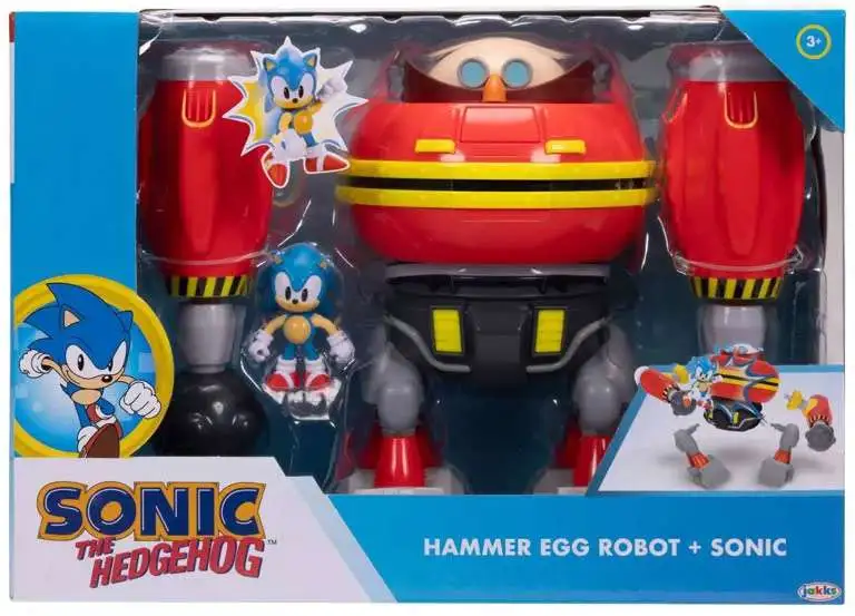 Sonic The Hedgehog Hammer Egg Robot + Sonic Playset