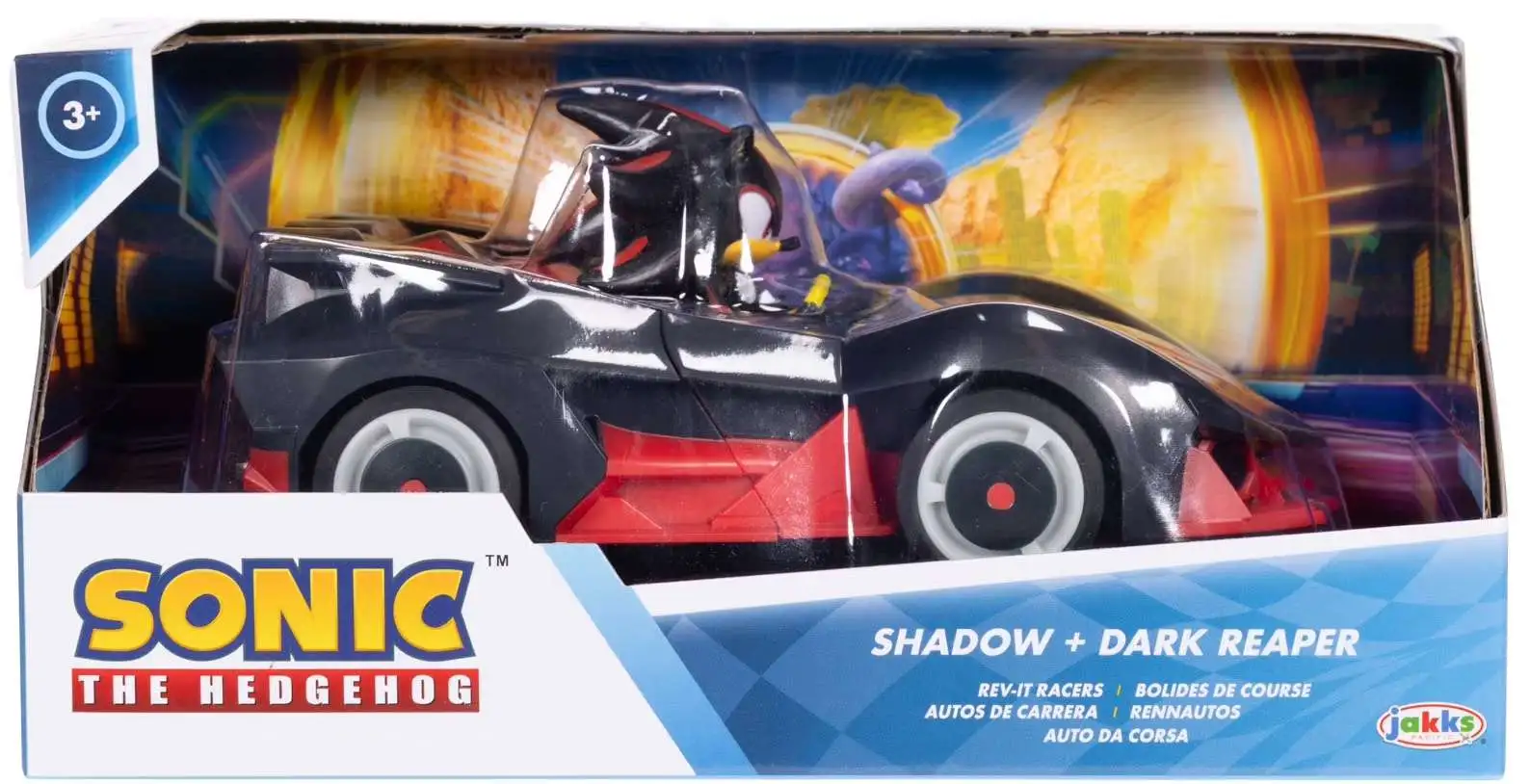 Sonic The Hedgehog Rev-It Racers Shadow + Dark Reaper Vehicle