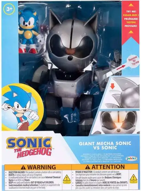 Sonic The Hedgehog Giant Mecha Sonic vs Sonic Exclusive Action Figure Set