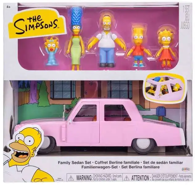 The Simpsons 限定版 フィギュアセット The Simpsons Family Sedan Set Exclusive Playset Jakks Pacific - ToyWiz