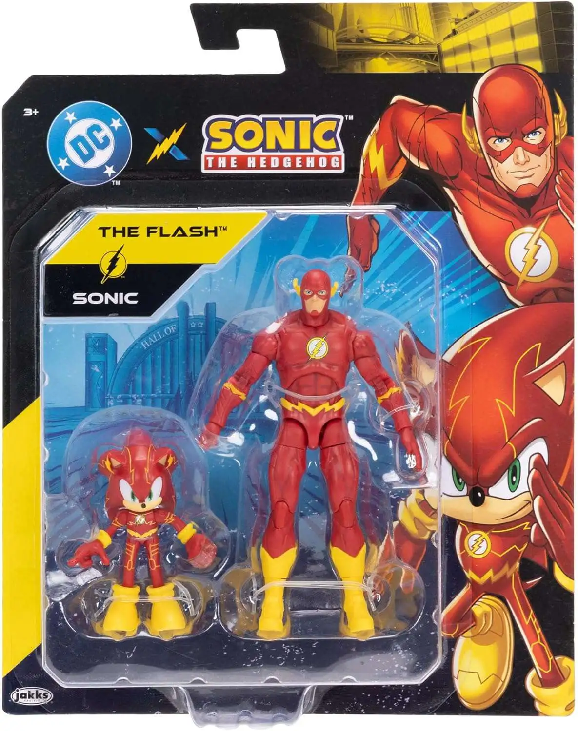 Sonic The Hedgehog x DC The Flash Sonic Action Figure 2-Pack Jakks