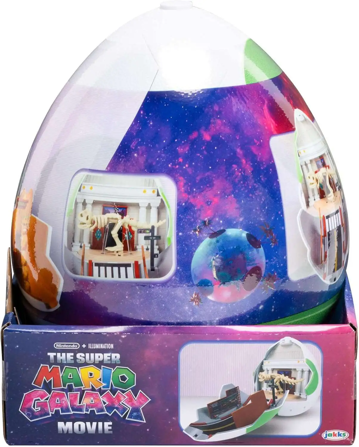 Super Mario Galaxy Movie Yoshi Egg 1.5-Inch Playset [Yoshi & Exclusive Fire Mario Figures]