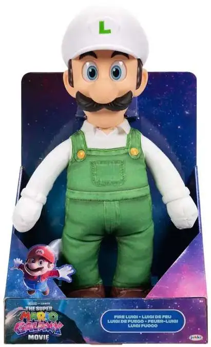 Super Mario Galaxy Movie Luigi Exclusive 15-Inch Posable Plush Figure