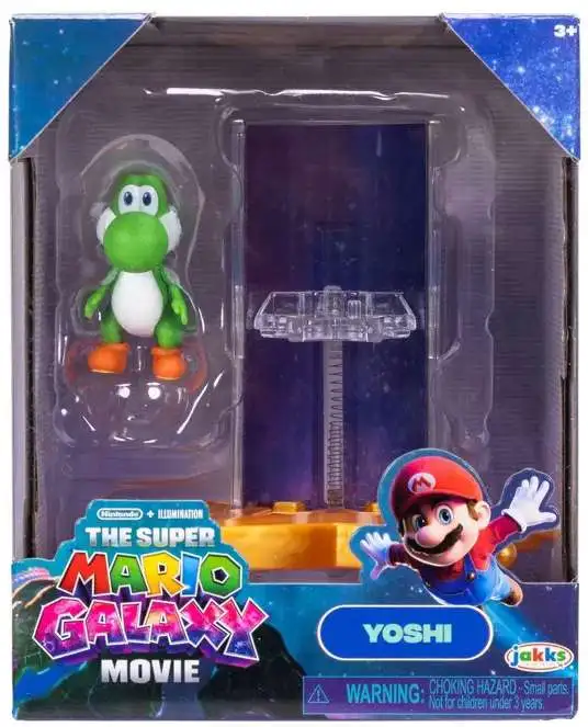 Super Mario Galaxy Movie Yoshi with Star Launcher 1.5-Inch Mini Figure