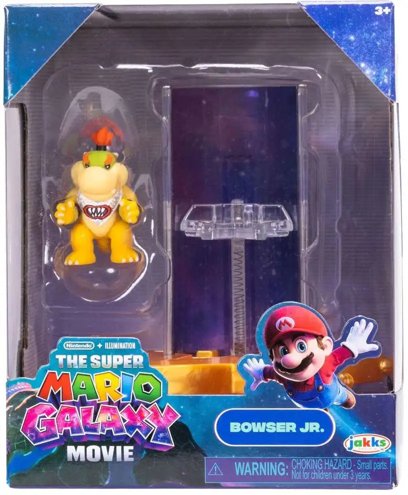 Super Mario Galaxy Movie Bowser Jr. with Star Launcher 1.5-Inch Mini Figure