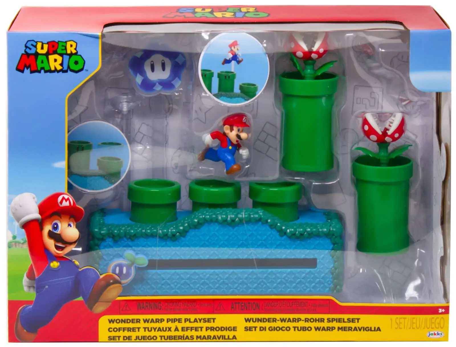 World of Nintendo Super Mario Wonder Warp Pipe Playset Jakks